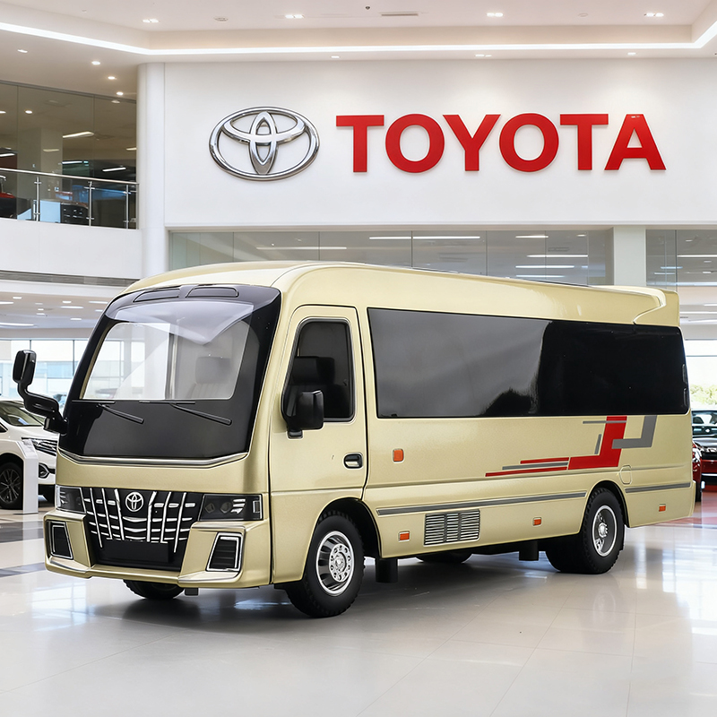 Party Games Bus - 1:33 Model Mobil Toyota Coaster BUS