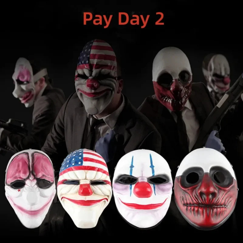 Party Games Steam Free - Topeng PVC Cosplay Badut Menyeramkan Dallas