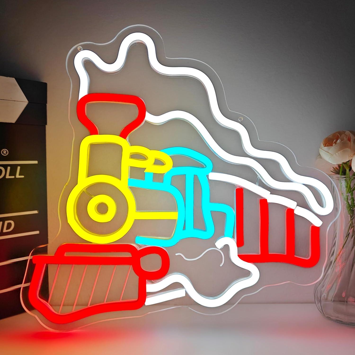 Party Games Steam Free - Lampu Neon Kereta Uap USB LED