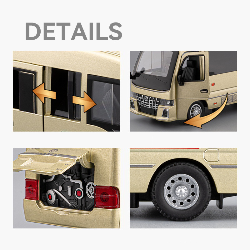 1:33 Model Mobil Toyota Coaste - Party Games Bus ulasan dan harga