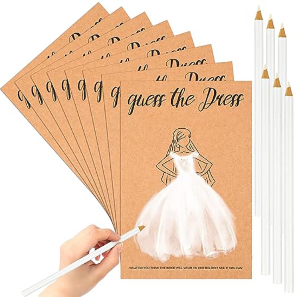 10Pcs Permainan Tebak Gaun unt - Party Games Bridal Shower ulasan dan harga