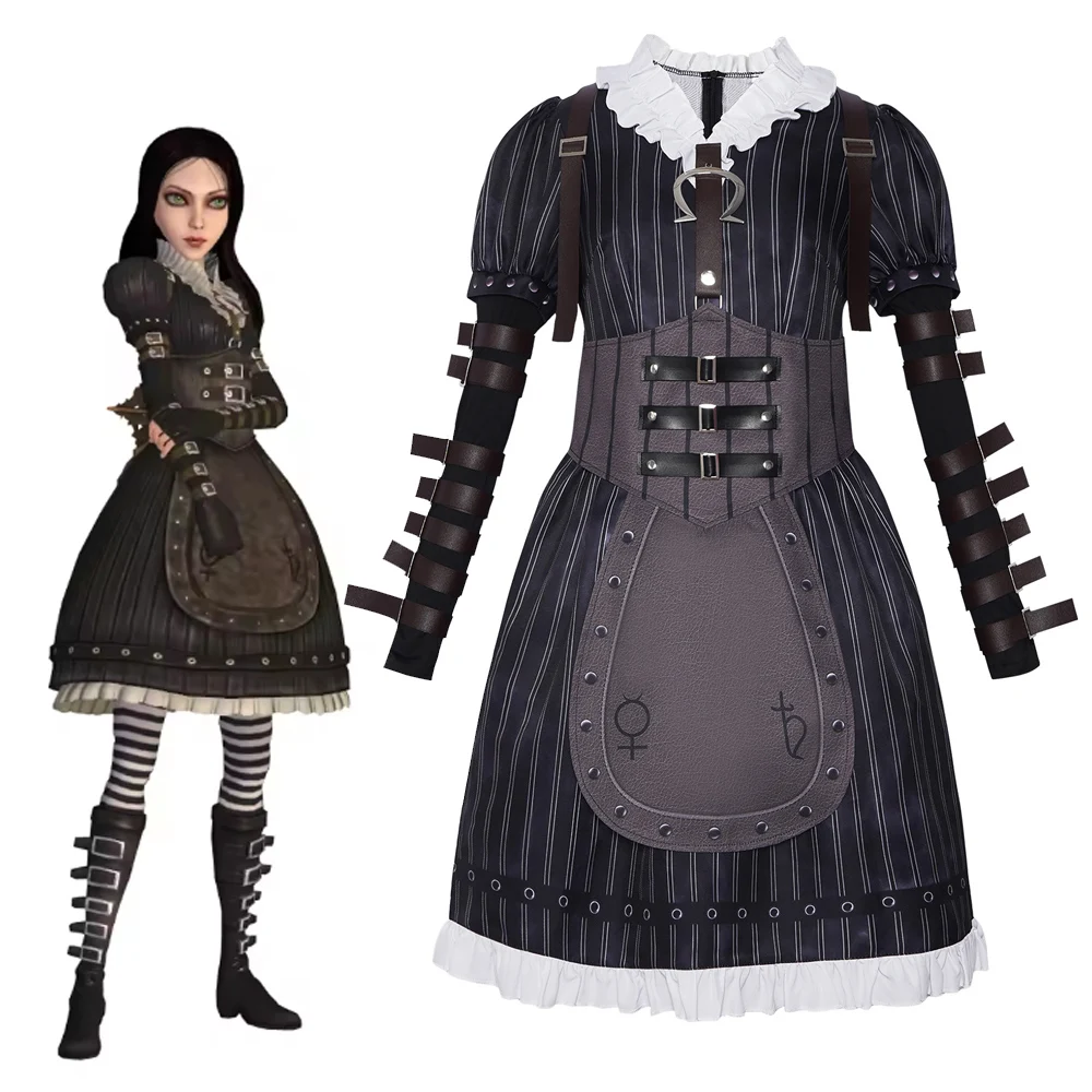 Kostum Cosplay Alice in Madnes - Party Games Steam Free ulasan dan harga