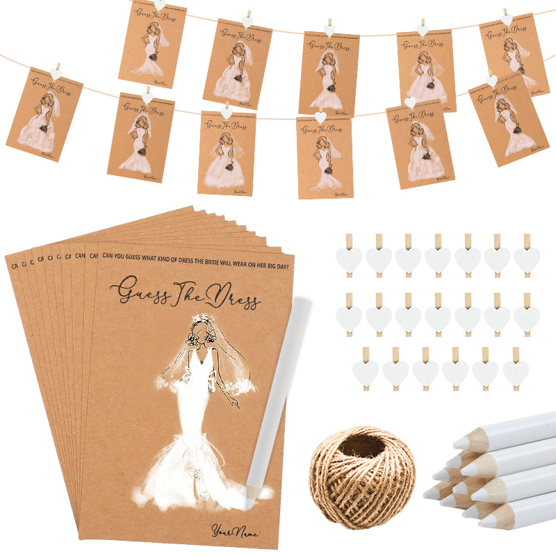10/20Set Kartu Permainan Gaun  - Party Games Bridal Shower ulasan dan harga