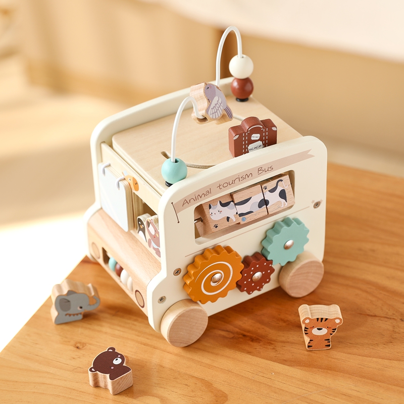 Mainan Kayu Montessori untuk A - Party Games Bus ulasan dan harga