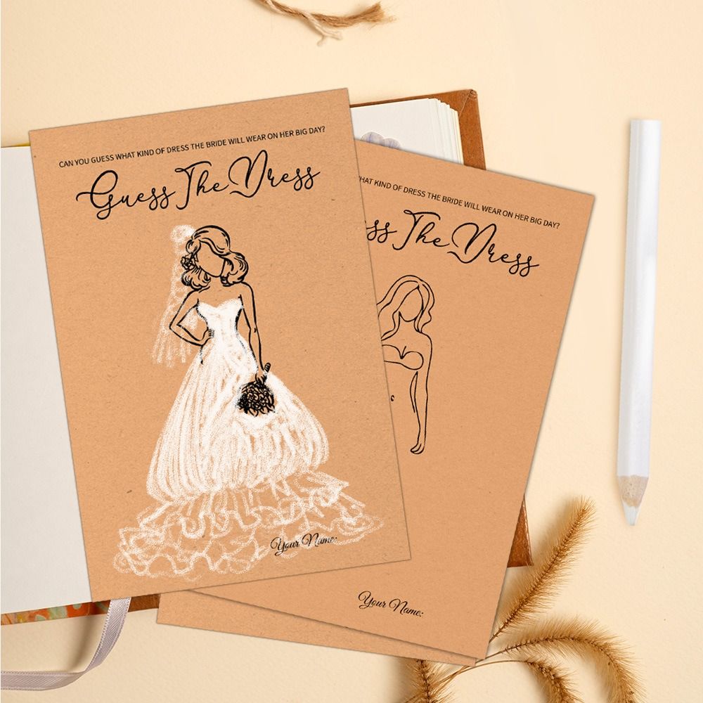 10Pcs Permainan Tebak Gaun Per - Party Games Bridal Shower ulasan dan harga