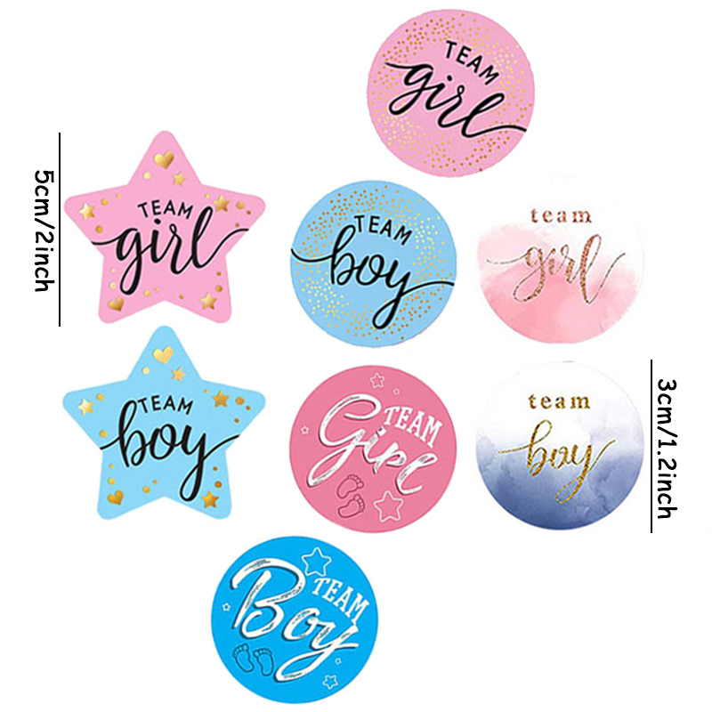 60 Buah Stiker Pengungkapan Je - Party Games Baby Shower ulasan dan harga